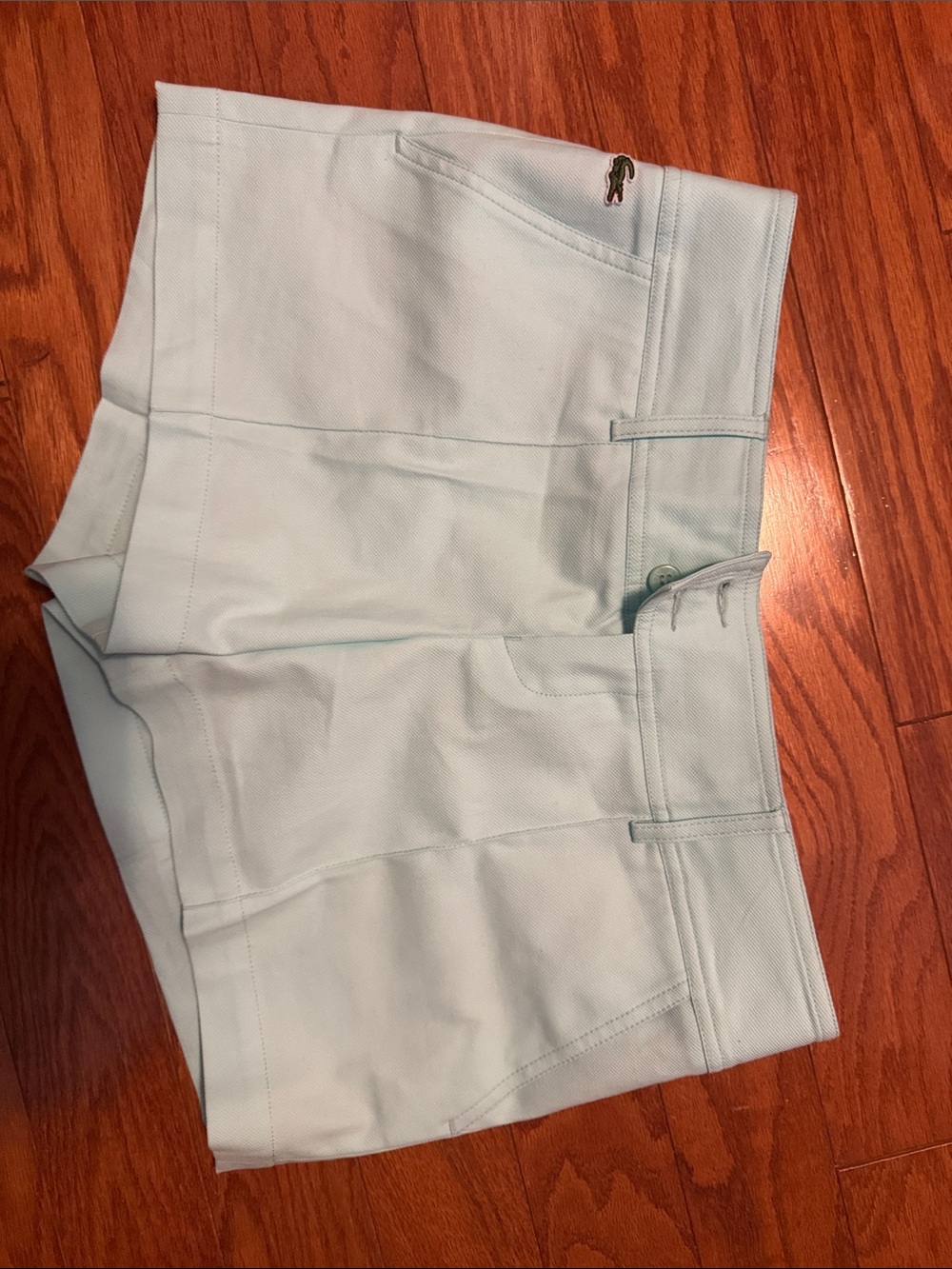 Lacoste Women’s Mint Green Stretch Cotton Shorts